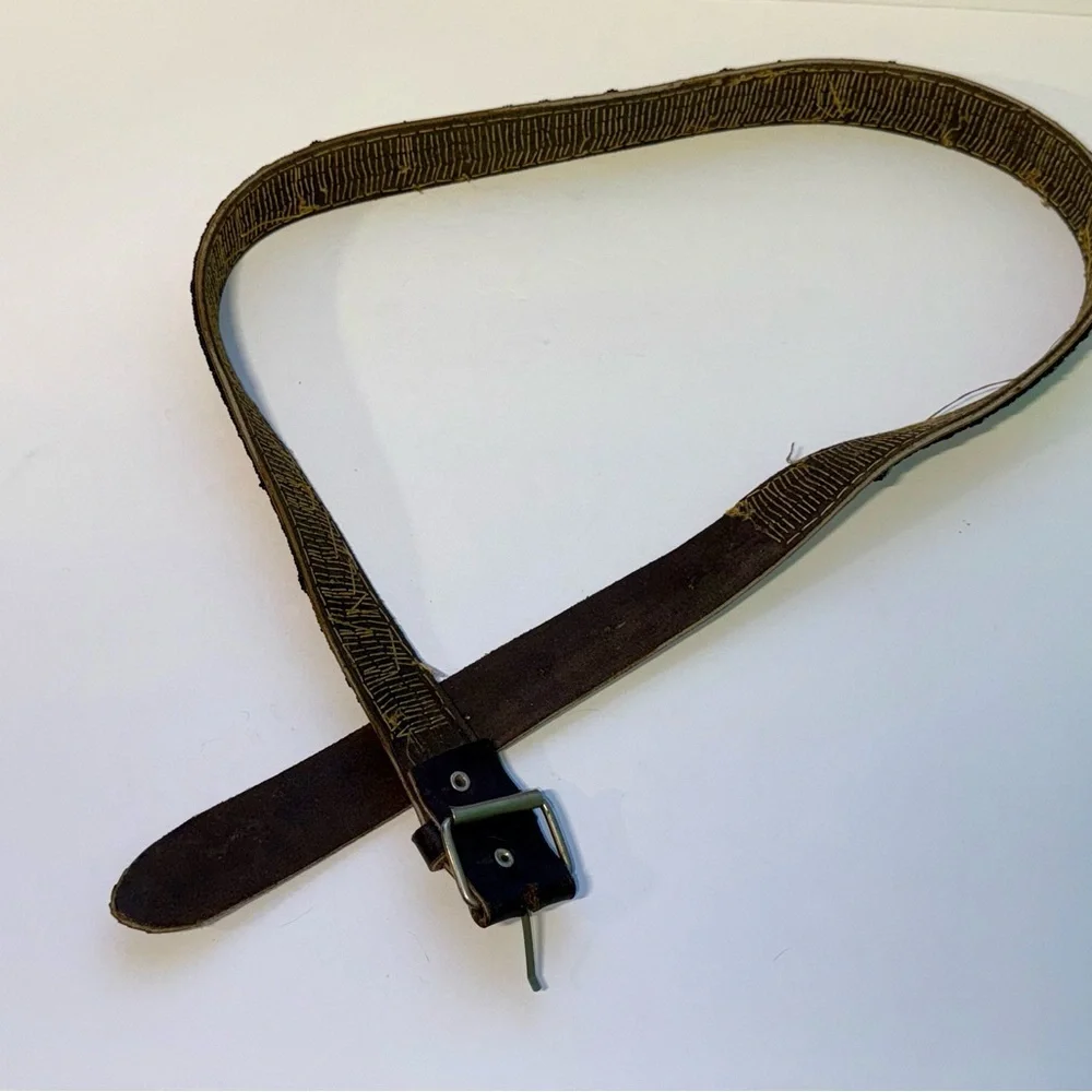 🇰🇪 Handmade Maasai Beaded Leather Belt – Kenyan Flag Design